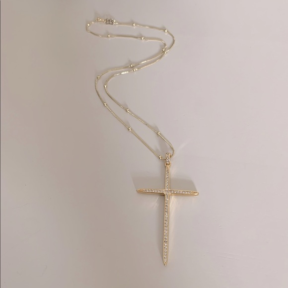 Large Cross Necklace | 14k Gold Filled - Picture 2 of 5